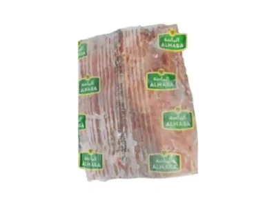Frozen Smoked Beef Bacon Strips AL Masa